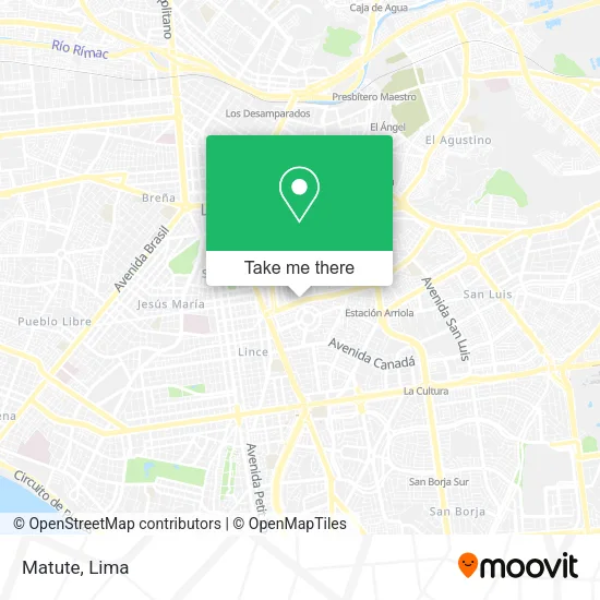 Mapa de Matute
