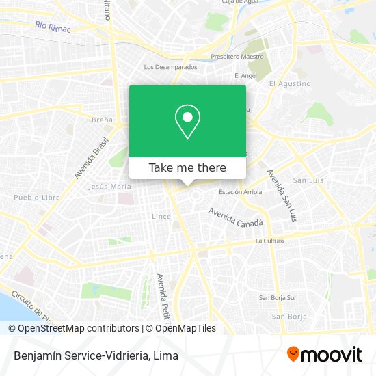 Benjamín Service-Vidrieria map