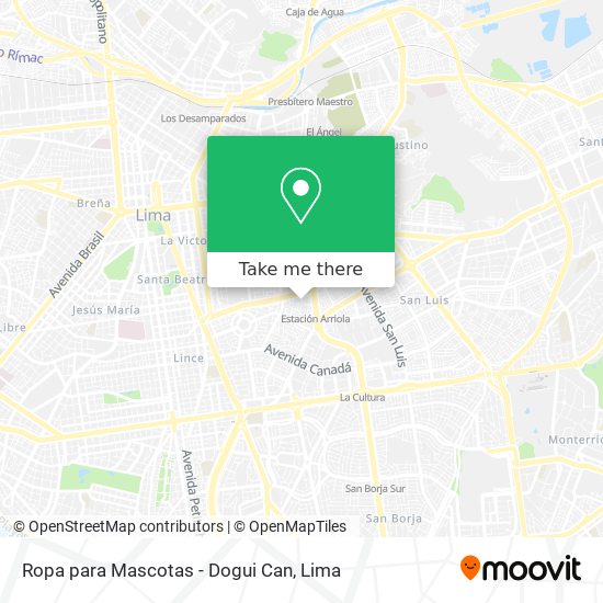 Ropa para Mascotas - Dogui Can map