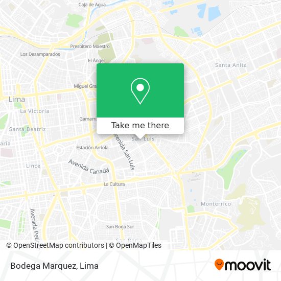 Bodega Marquez map