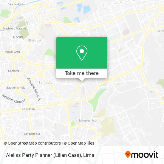 Aleliss Party Planner (Lilian Cass) map