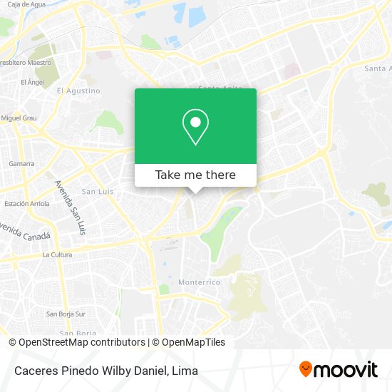 Caceres Pinedo Wilby Daniel map