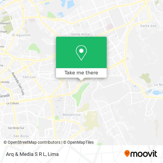 Mapa de Arq & Media S R L