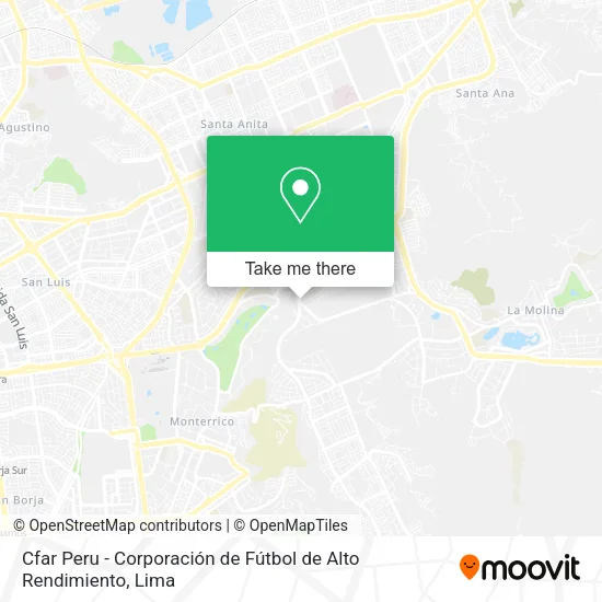 Cfar Peru - Corporación de Fútbol de Alto Rendimiento map