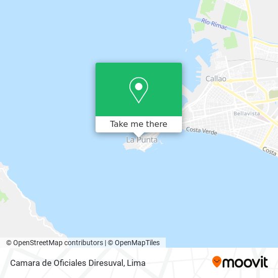 Camara de Oficiales Diresuval map