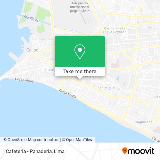 Cafeteria - Panaderia map