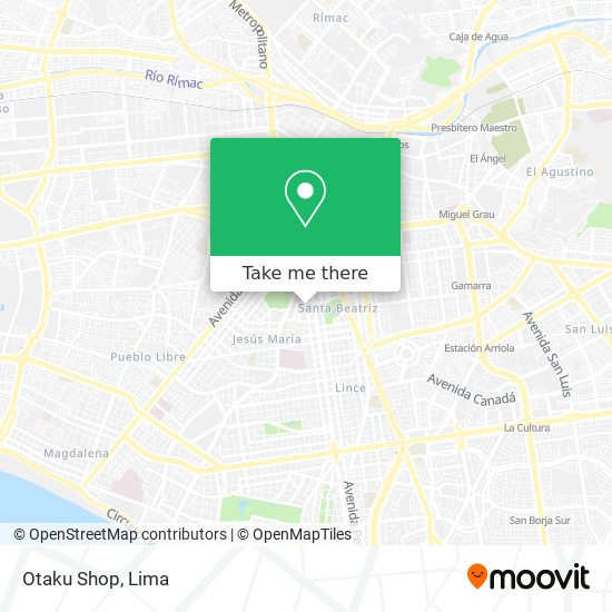 Otaku Shop map