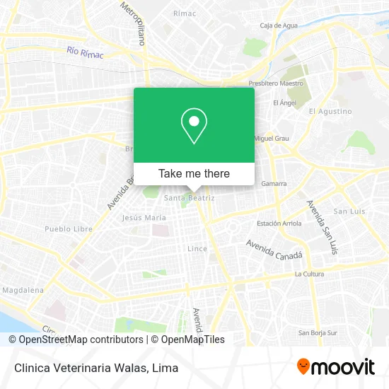 Mapa de Clinica Veterinaria Walas