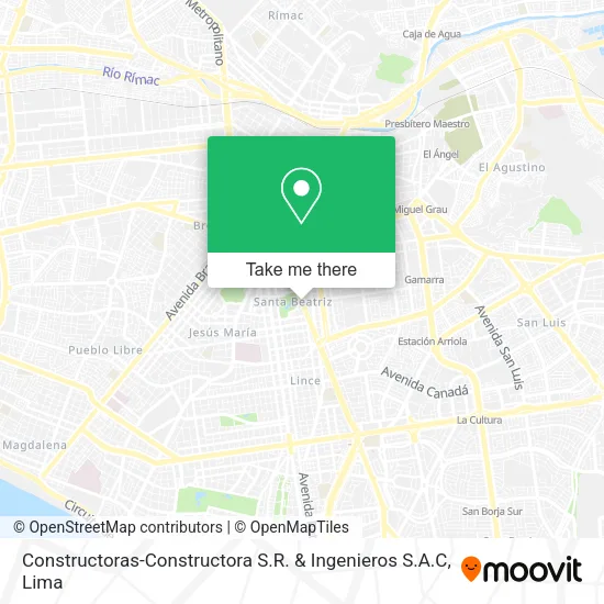Constructoras-Constructora S.R. & Ingenieros S.A.C map