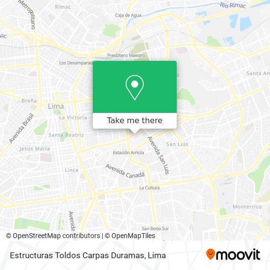 Mapa de Estructuras Toldos Carpas Duramas