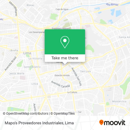 Mapo's Proveedores Industriales map