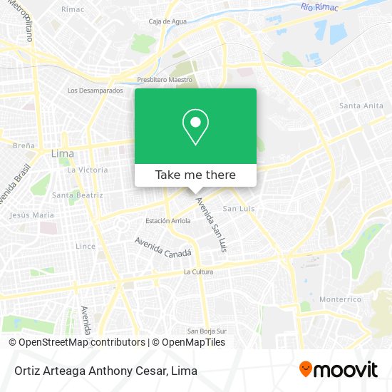 Ortiz Arteaga Anthony Cesar map