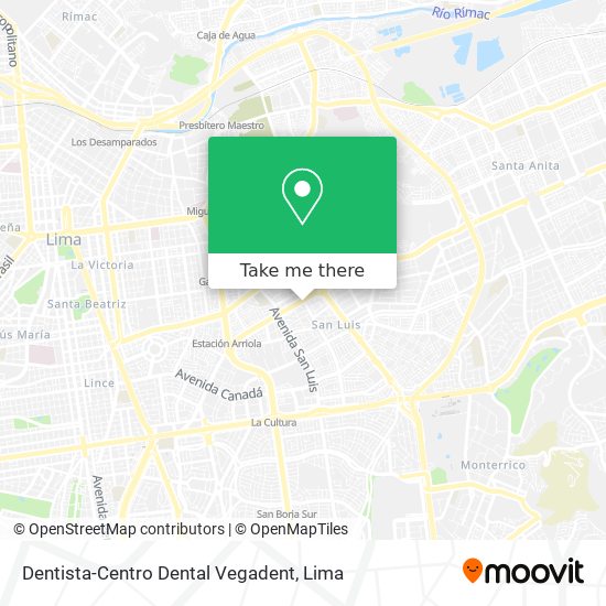 Mapa de Dentista-Centro Dental Vegadent