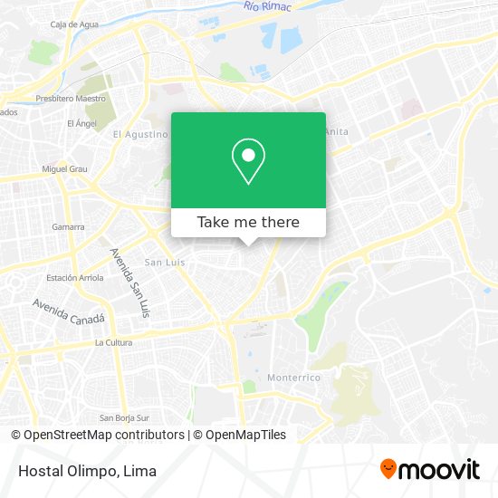 Hostal Olimpo map