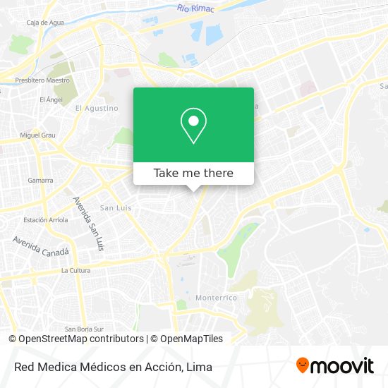 Mapa de Red Medica Médicos en Acción