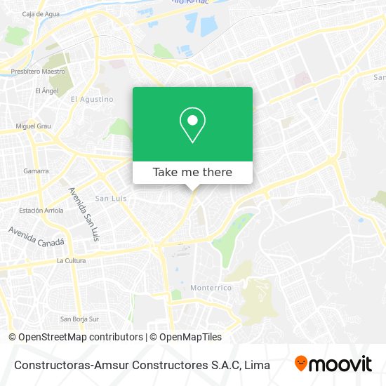 Constructoras-Amsur Constructores S.A.C map