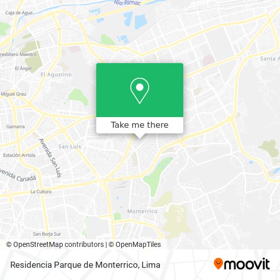 Residencia Parque de Monterrico map