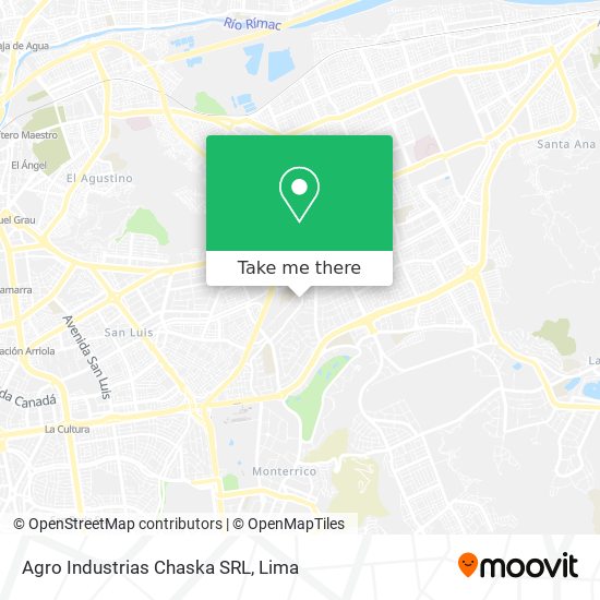 Agro Industrias Chaska SRL map