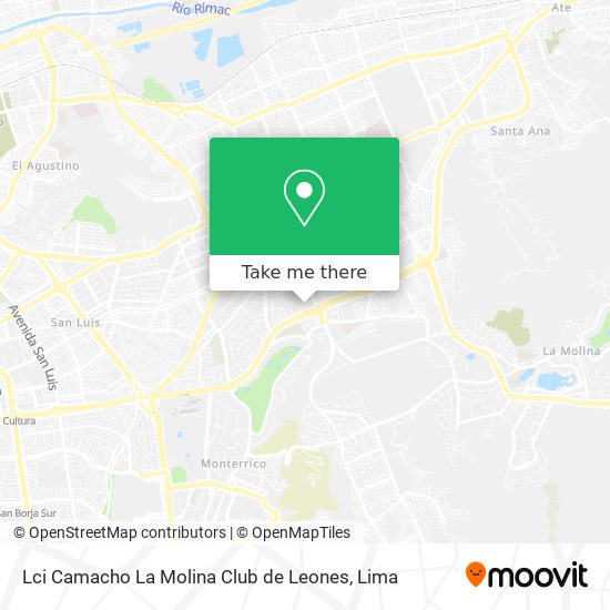 Lci Camacho La Molina Club de Leones map