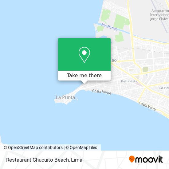 Restaurant Chucuito Beach map