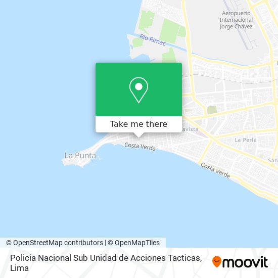 Policia Nacional Sub Unidad de Acciones Tacticas map