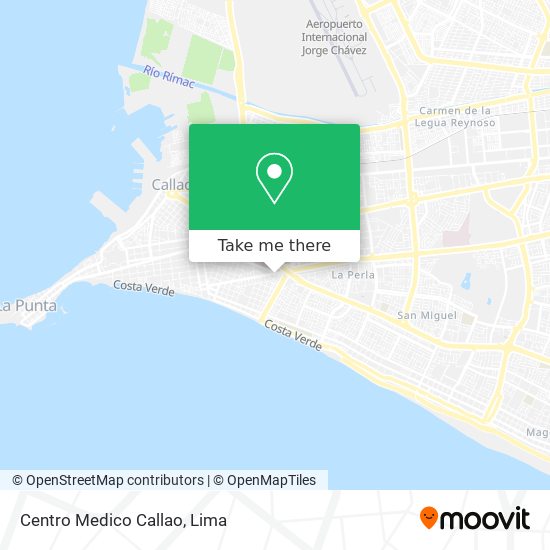 Centro Medico Callao map