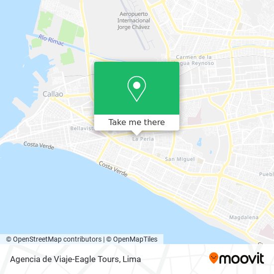 Agencia de Viaje-Eagle Tours map
