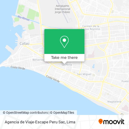 Agencia de Viaje-Escape Peru Sac map