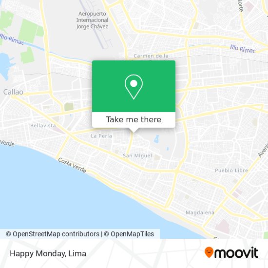 Happy Monday map