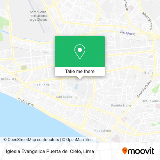 Mapa de Iglesia Evangelica Puerta del Cielo