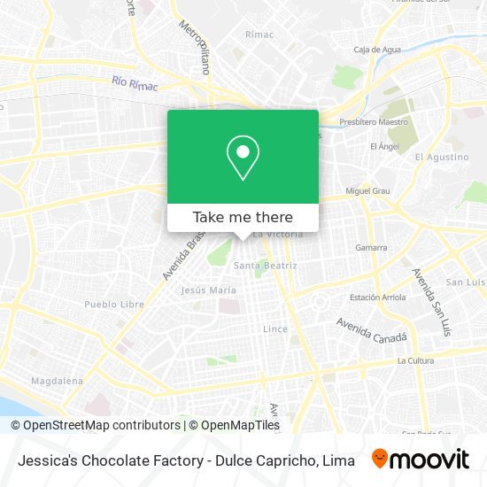 Jessica's Chocolate Factory - Dulce Capricho map