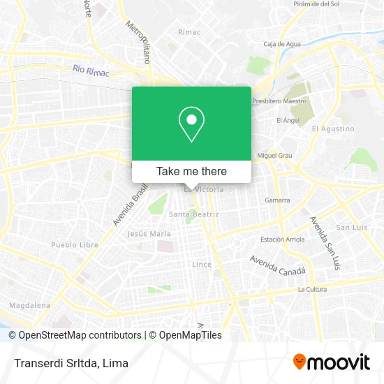 Mapa de Transerdi Srltda