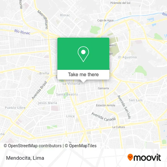 Mapa de Mendocita