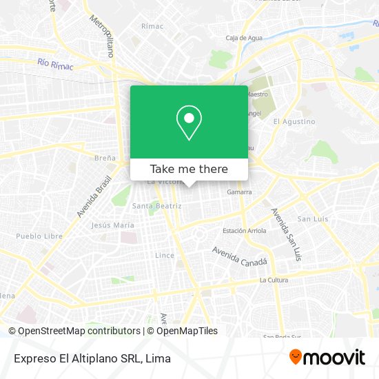 Expreso El Altiplano SRL map