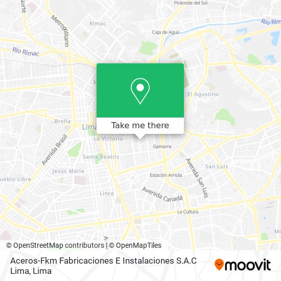 Aceros-Fkm Fabricaciones E Instalaciones S.A.C Lima map