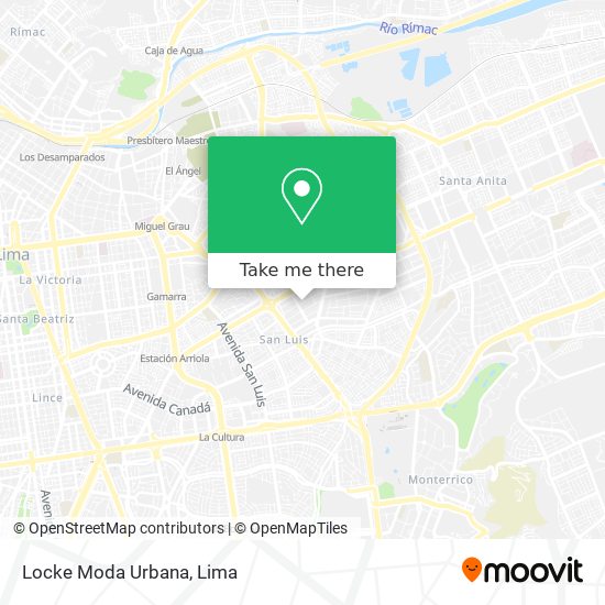 Locke Moda Urbana map