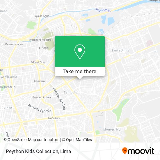 Peython Kids Collection map