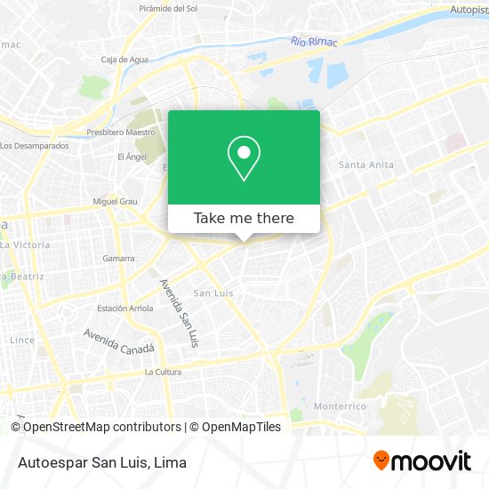 Autoespar San Luis map