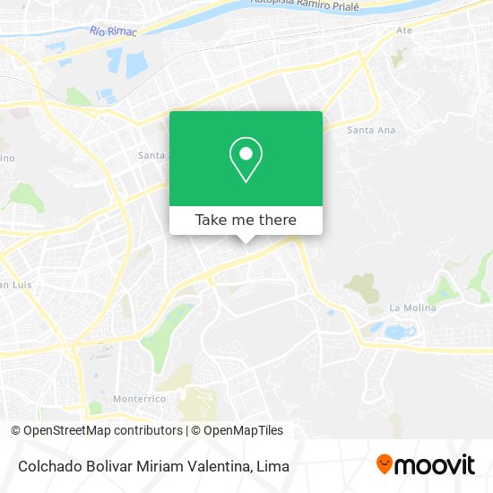 Colchado Bolivar Miriam Valentina map