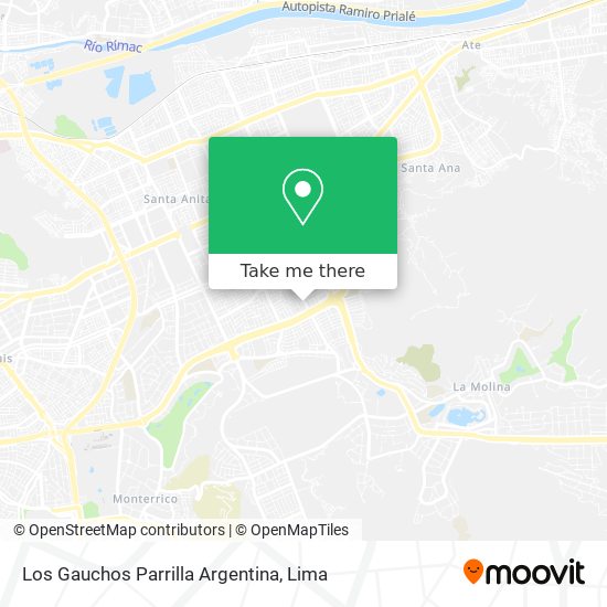 Los Gauchos Parrilla Argentina map