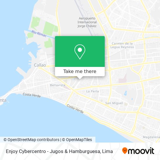 Enjoy Cybercentro - Jugos & Hamburguesa map