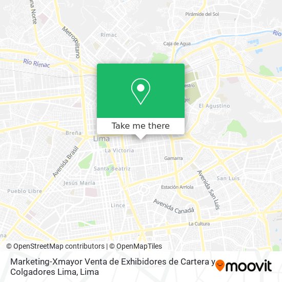 Marketing-Xmayor Venta de Exhibidores de Cartera y Colgadores Lima map