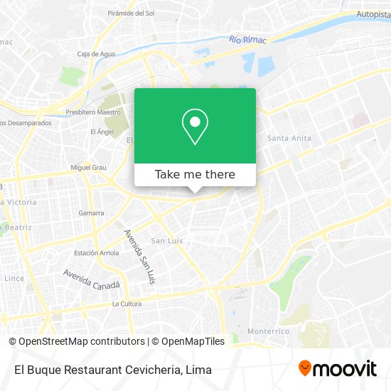 El Buque Restaurant Cevicheria map