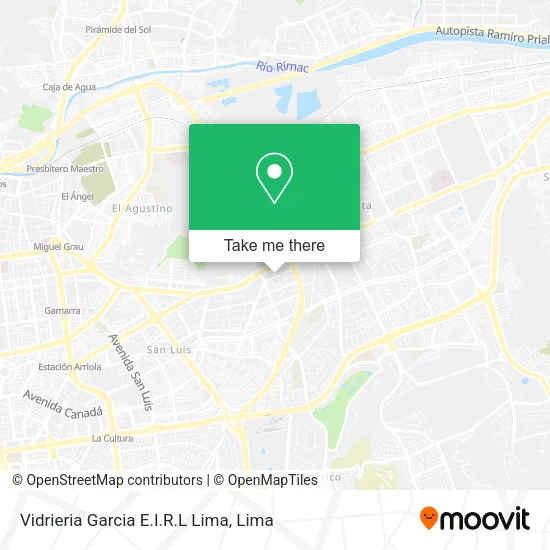 Vidrieria Garcia E.I.R.L Lima map