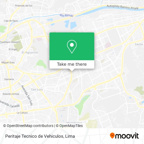 Peritaje Tecnico de Vehiculos map