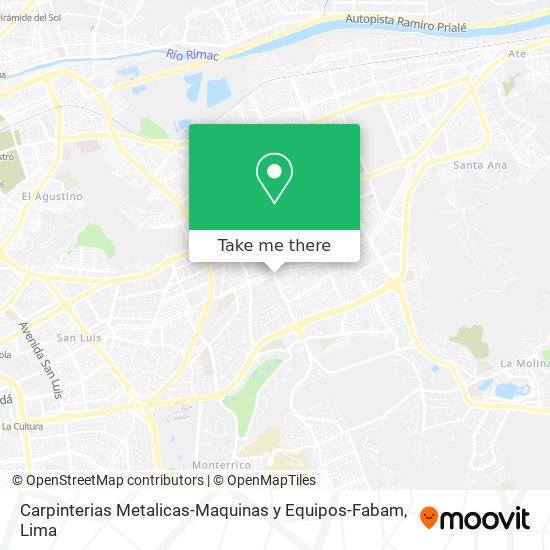 Carpinterias Metalicas-Maquinas y Equipos-Fabam map