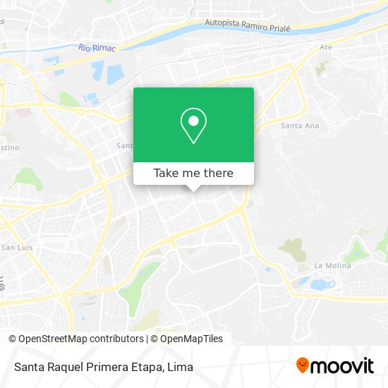 Mapa de Santa Raquel Primera Etapa