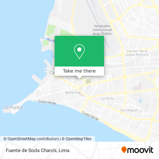 Fuente de Soda Charo's map