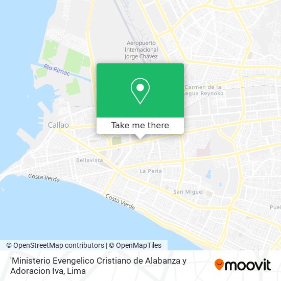 'Ministerio Evengelico Cristiano de Alabanza y Adoracion Iva map