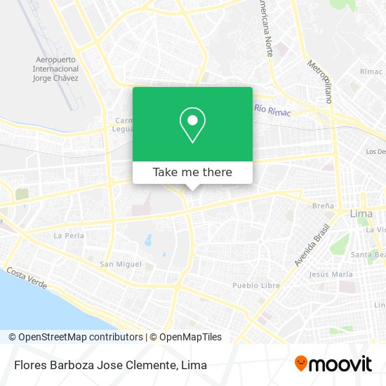 Flores Barboza Jose Clemente map